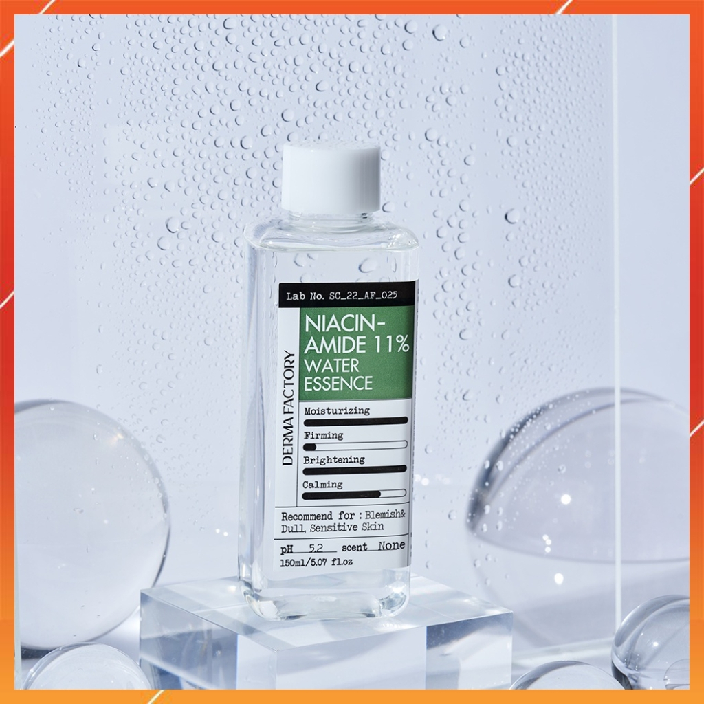 Nước Tinh Chất Dưỡng Trắng Da Derma Factory Niacinamide 11% Water Essence
