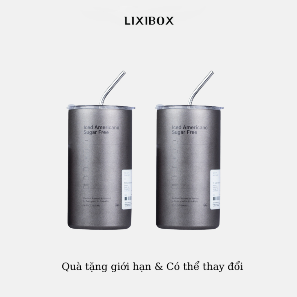 [HB GIFT] Combo 2 Ly giữ nhiệt Inox 600ml