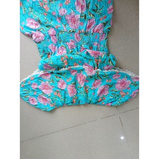 jum,đầm hoa, lỗi,dơ,màu
