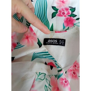 jum,đầm hoa, lỗi,dơ,màu