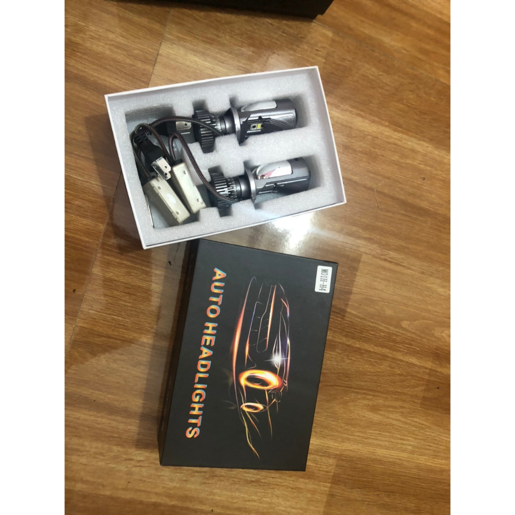 Đèn pha M01H chân H4 lắp zin cho oto , xe máy