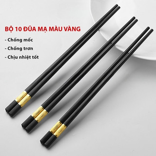 Bộ đũa nhựa cao cấp phong cách Nhật Bản, dùng ăn cơm chịu nhiệt cao chống trơn tốt hơn đũa gỗ