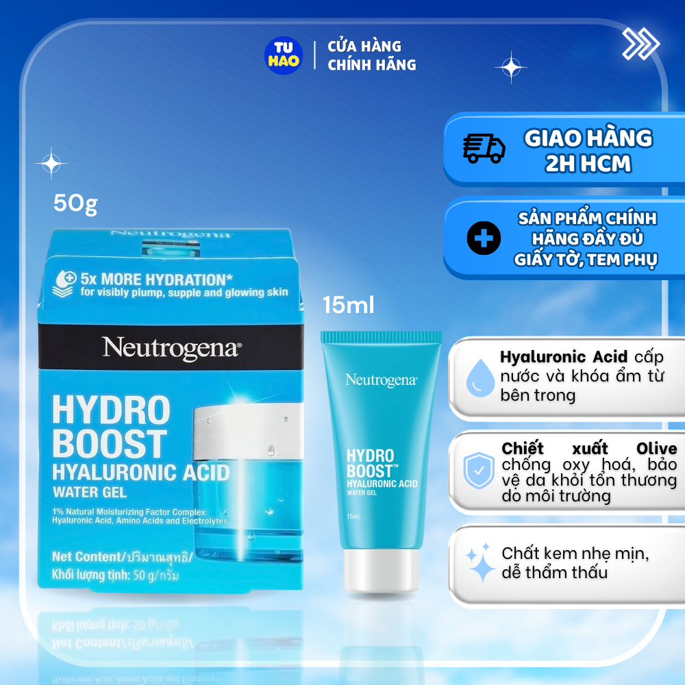 Kem dưỡng ẩm cấp nước Neutrogena Hydro Boost Water Gel 15g/ 50g - Từ Hảo