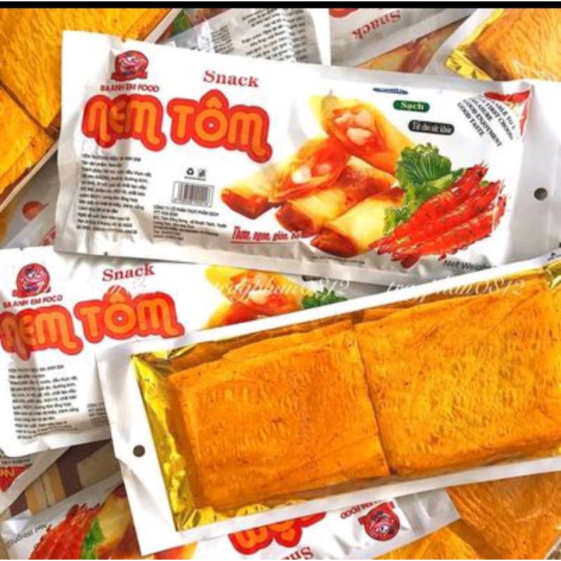 Sỉ 1 bịch 30 gói snack nem tôm