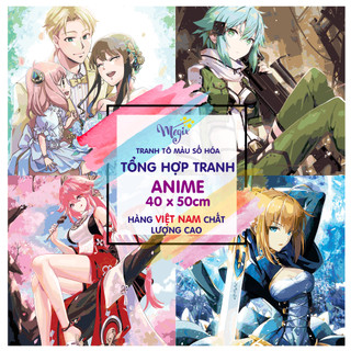 Tranh tô màu theo số - TỔNG HỢP TRANH ANIME HOT