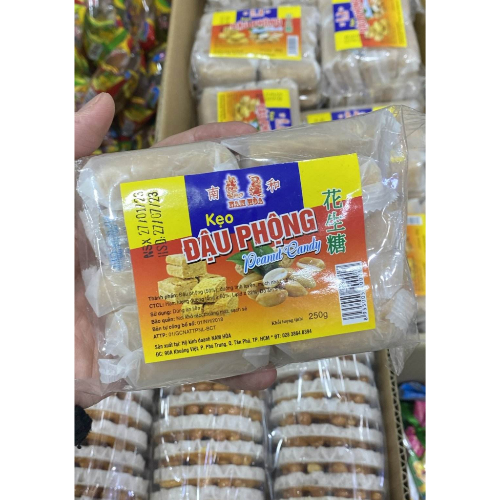 Kẹo đậu phộng nam hòa vĩ 10 cái