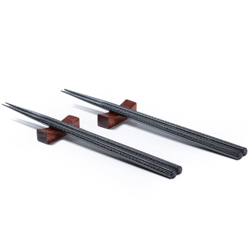 Bộ 10 Đôi Đũa Đen Đầu Tròn Melamine Chịu Nhiệt