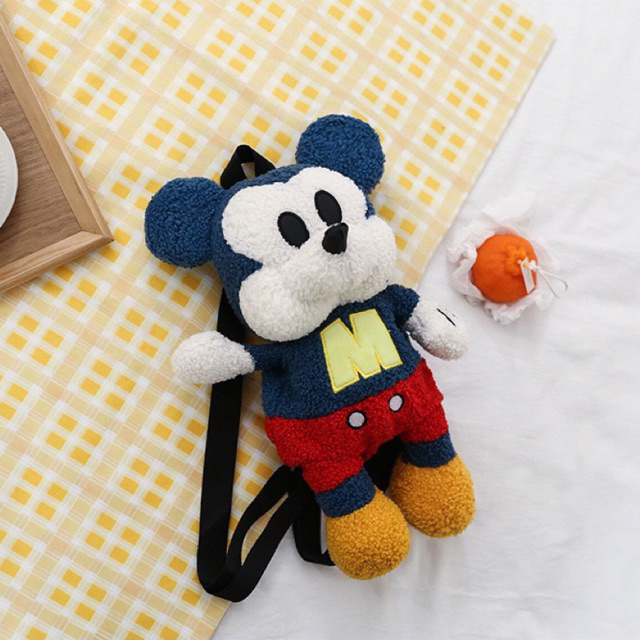 Ba Lô Đeo Vai Kiểu Hoạt Hình Mickey Nhồi Bông Mềm Mịn Thời Trang Cho Nữ, Bé Gái