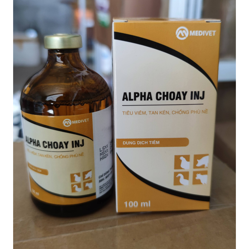 Tiêu kén, tan màng, chống phù nề Alpha choay 100ml