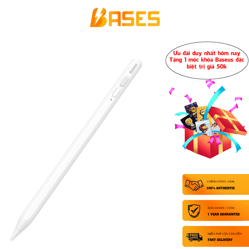 Bút Cảm Ứng Baseus Pencil 2 Smooth Writing Wireless Charging Stylus Dùng Cho i.P.a.d (M.a.g.n.e.t.i.c Palm rejection 4D)