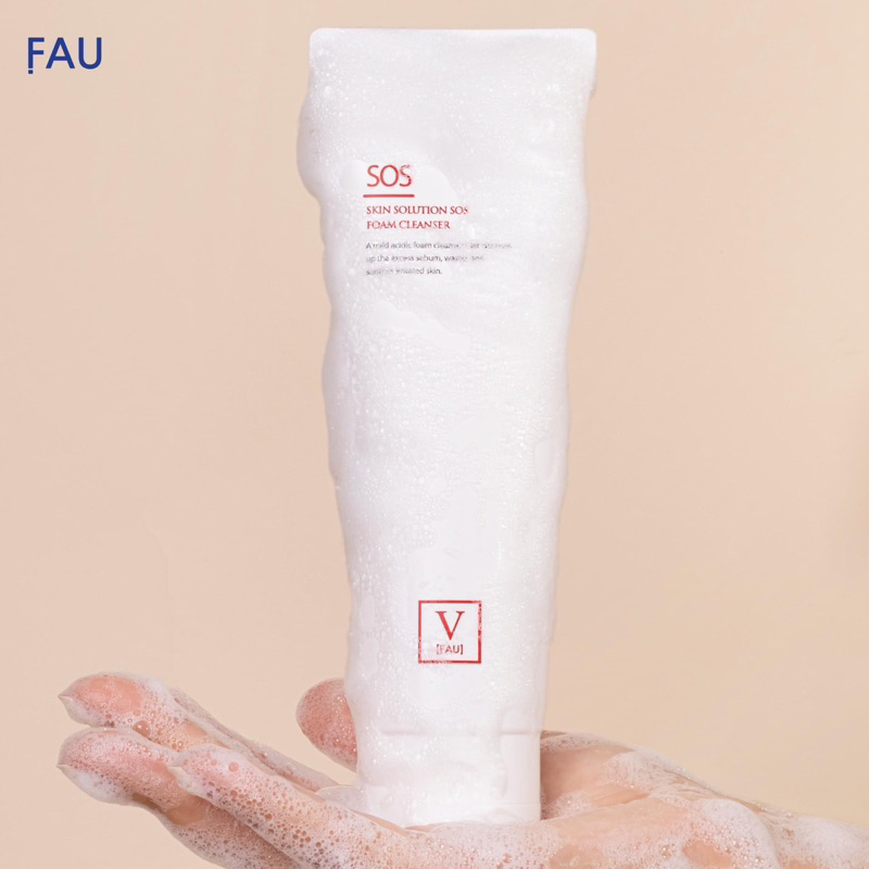 Sữa rửa mặt sạch sâu FAU SOS cho da dầu mụn nhạy cảm