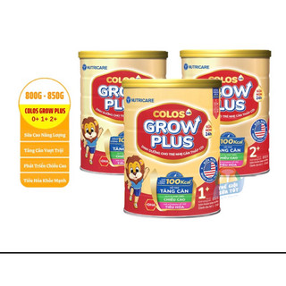 Sữa nutricare colos 24h grow plus 0+ 1+ 2+ - 800g 850g giúp tăng cân chiều cao tiêu hóa khỏe mạnh