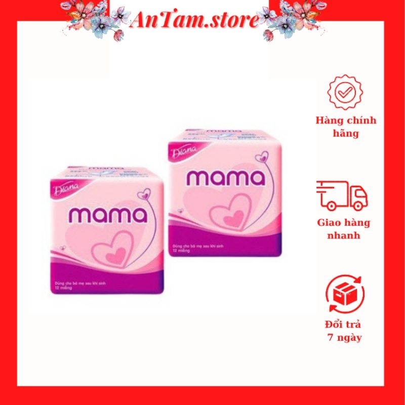 Băng vệ sinh Diana Mama cho mẹ sau sinh bịch 12 miếng