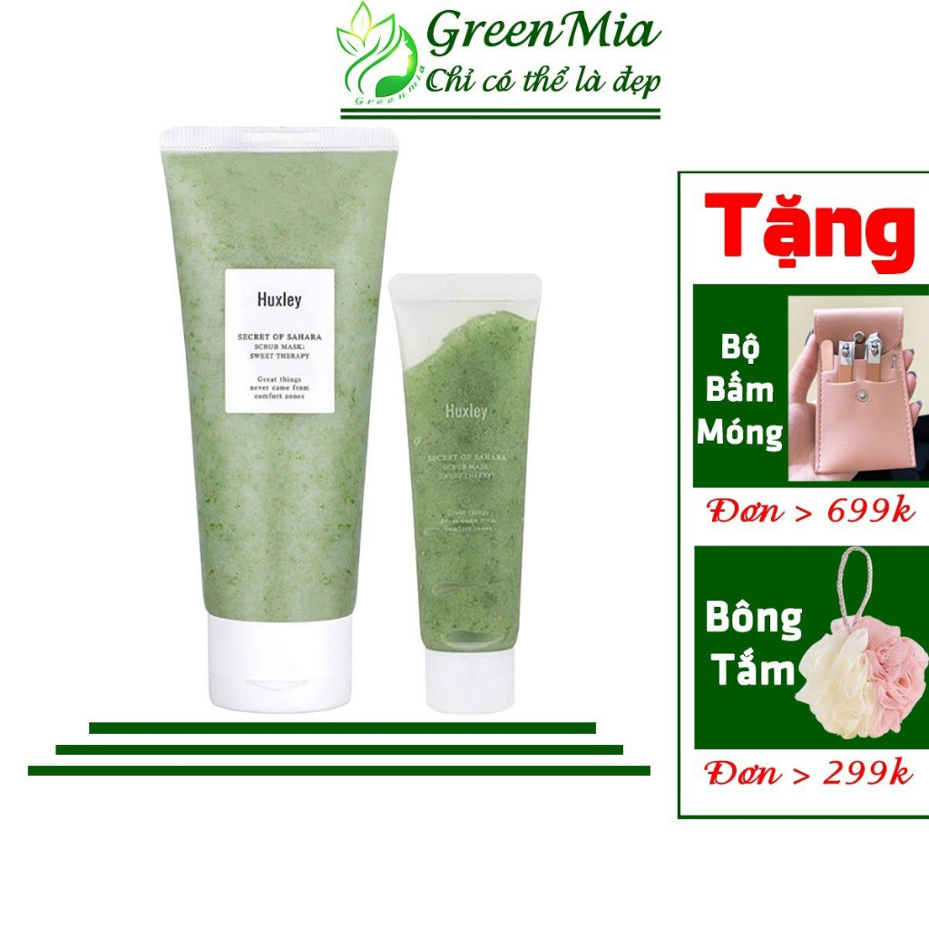 Tẩy Tế Bào Da Chết Huxley FULL SIZE 120G Huxley Scrub Mask Sweet Therapy Mặt Nạ Chiết Xuất Xương Rồng Sahara