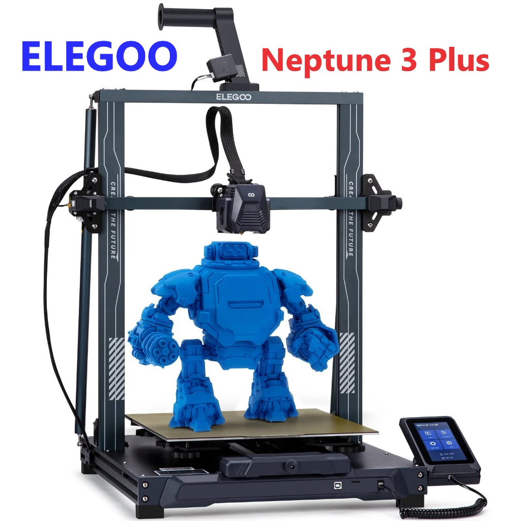 Máy in 3d FDM ELEGOO Neptune 3 Plus có vùng in lớn 32*32*40cm³ & cân bàn tự động 49 điểm