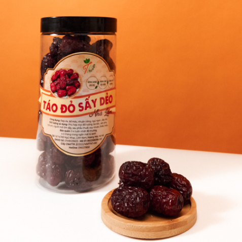 COMBO 500g táo tàu đen và 500g táo  đỏ , Táo sấy dẻo loại ngon chất lượng, ăn vặt trực tiếp phù hợp cho gia đình.