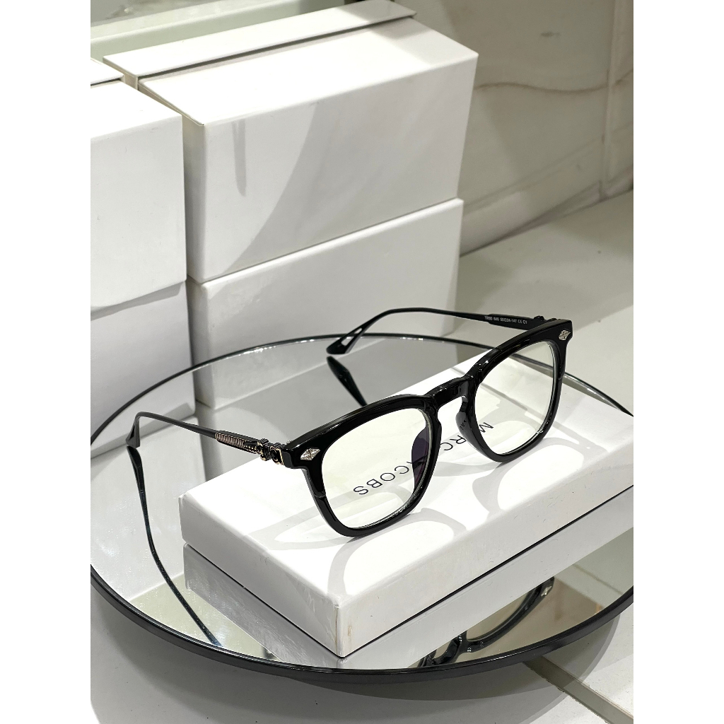 Gọng kính cận kim loại Chrome heart fullbox.Kính mắt thời trang độc đáo siêu bền bảo hành 3 tháng