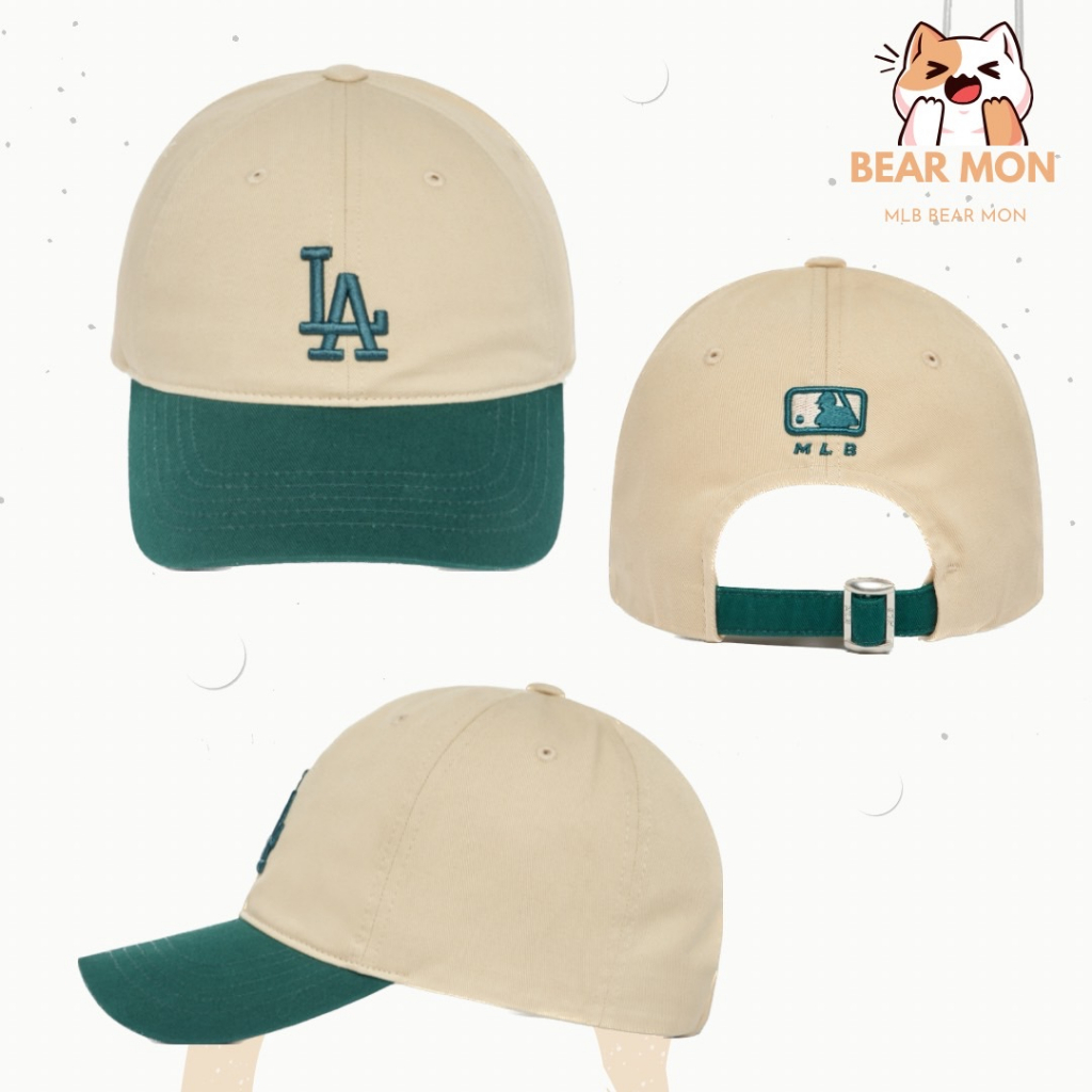 Mũ Lưỡi Trai MLB Basic Color Unstructircture Ball Cap La Dodgers 3Acp3303N