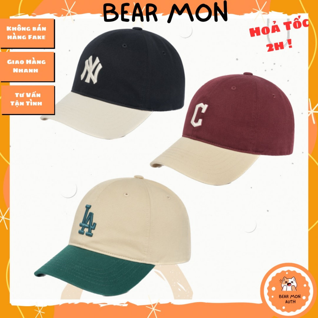 Mũ Lưỡi Trai MLB Basic Color Unstructircture Ball Cap La Dodgers 3Acp3303N