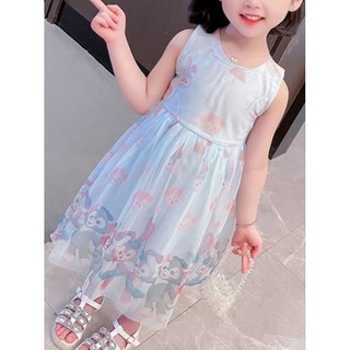 Đầm Công Chúa,váy cho bé gái Lưới nơ Pony Trắng