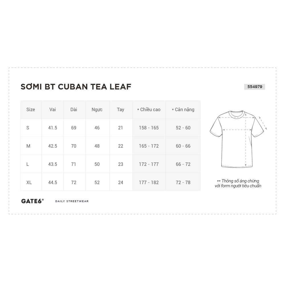 Áo Sơmi Nam cộc tay BT cuban Tea Leaf, áo cổ bẻ chữ V pijama họa tiết lá trà Hàn Quốc - GATE6 - 4979