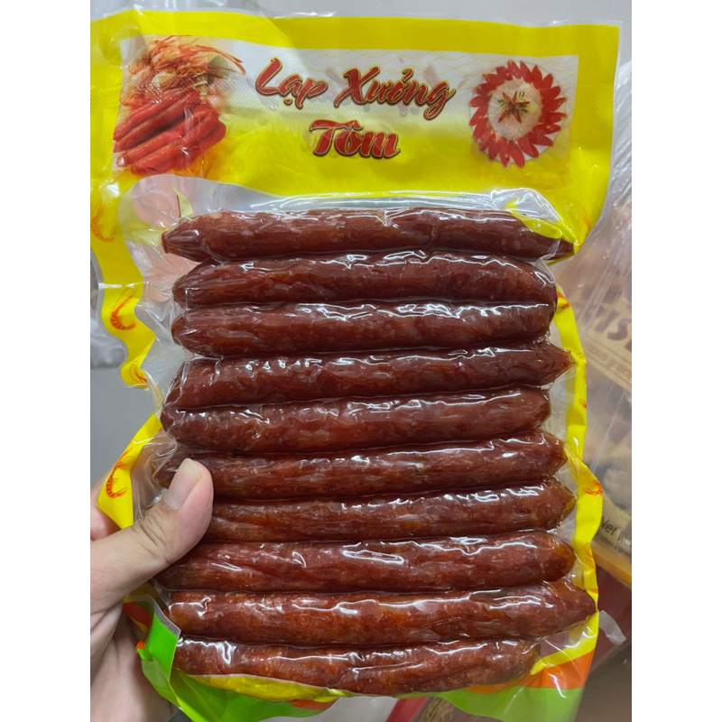 Lạp xưởng tôm đặc sản Sóc Trăng gói 500Gr