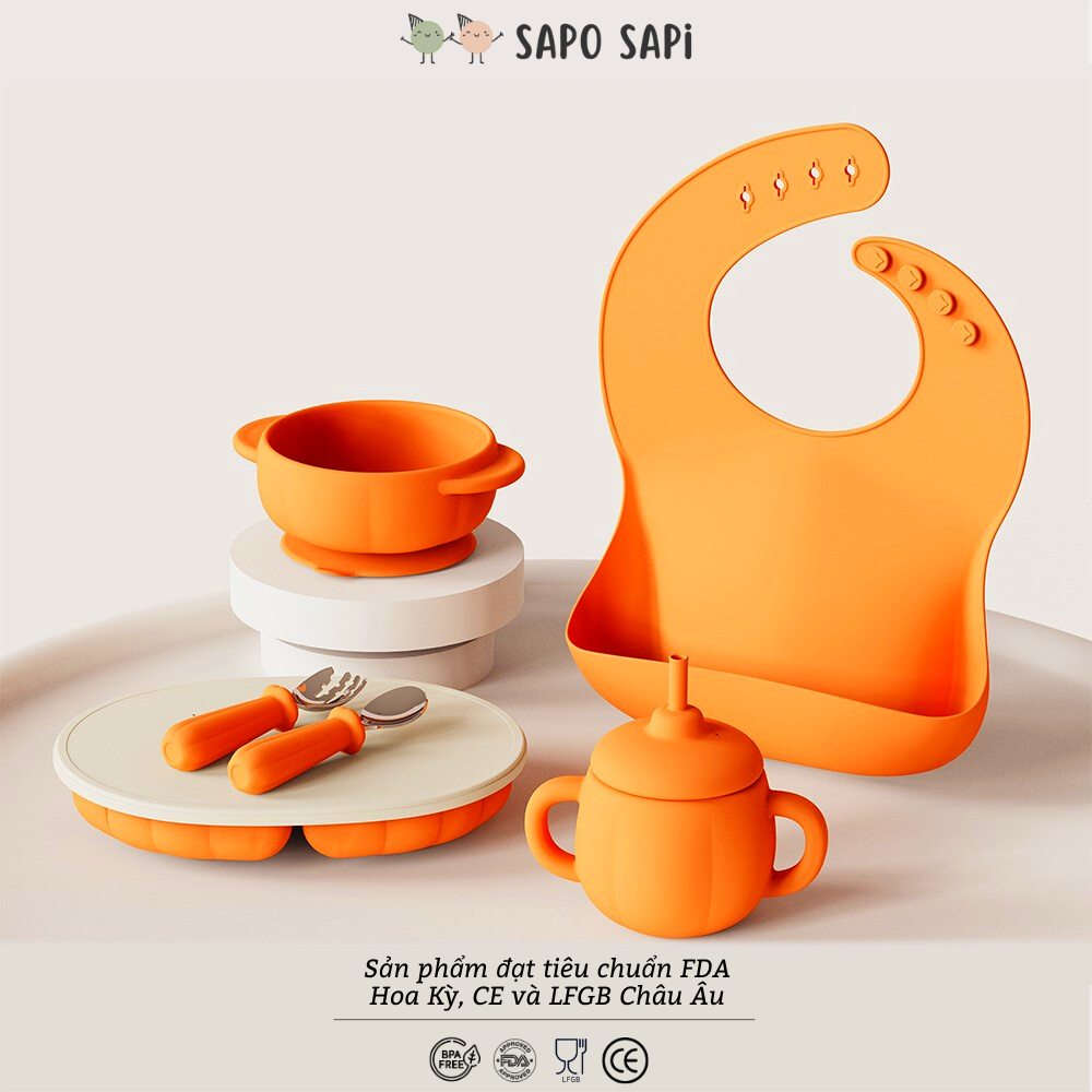 Bộ ăn dặm HAPPY MEALTIME 6 món - Pumkin
