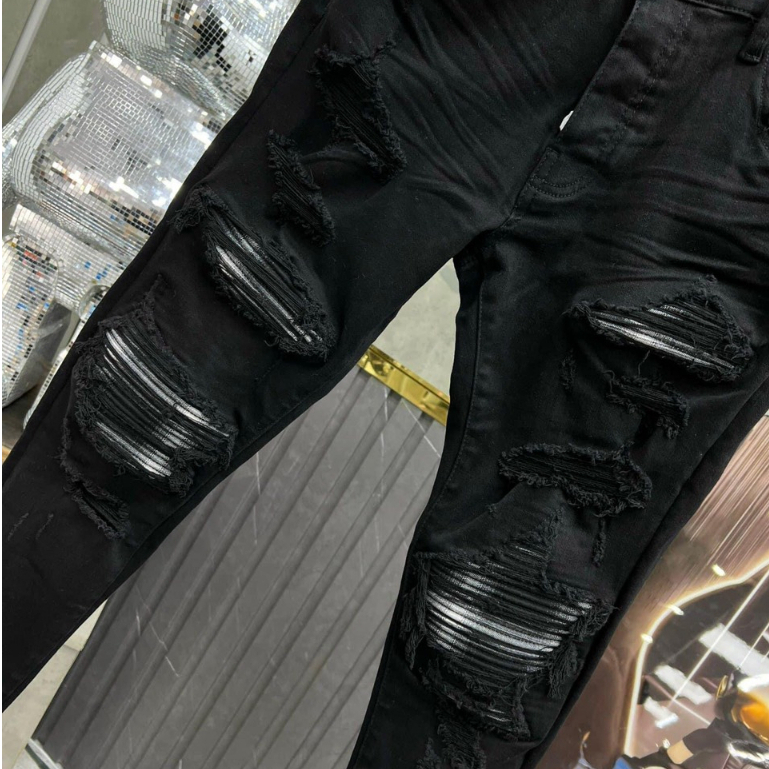 Quần Jean Đen vá Xám Phiên bản siêu hót Neww 2023 hàng 4 cúc loại 1 | BigBuy360 - bigbuy360.vn