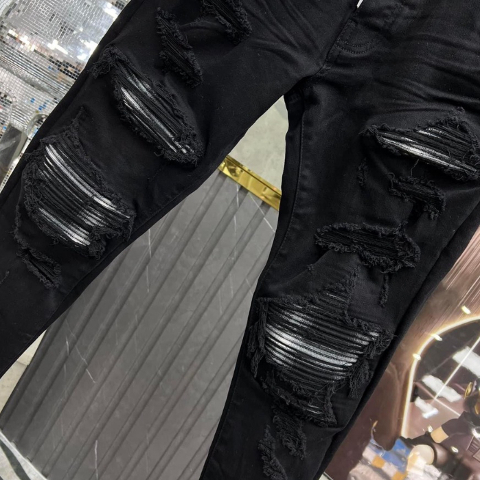 Quần Jean Đen vá Xám Phiên bản siêu hót Neww 2023 hàng 4 cúc loại 1 | BigBuy360 - bigbuy360.vn