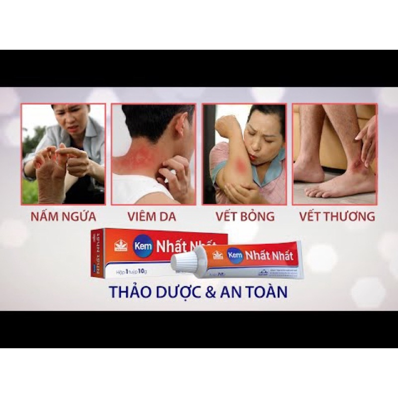 KEM NHẤT NHẤT - TUÝP 10GR - KEM BÔI THẢO DƯỢC GIẢM NGỨA, MAU LÀNH DA, LIỀN SẸO