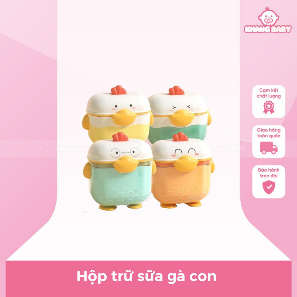 Hộp trữ sữa gà con cute cho bé - Shop Khang Baby