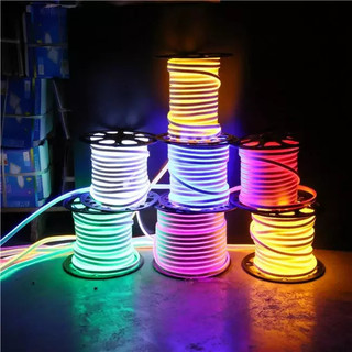 Cuộn 50m LED dây Neon 6x12 12V, kín nước dùng trang trí bảng hiệu, ngoài trời
