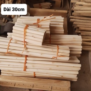 Thanh gỗ tròn dài 30cm