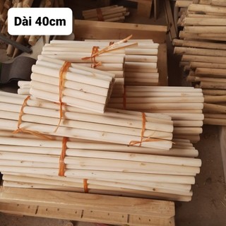 Thanh gỗ tròn dài 40cm