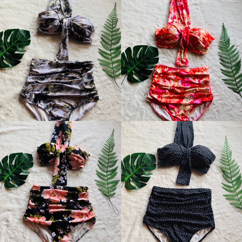 Bikini/ Đồ bơi 2 mảnh quần đùi vai chéo gọng nâng ngực kín đáo kiểu dáng Hàn Quốc trendyai