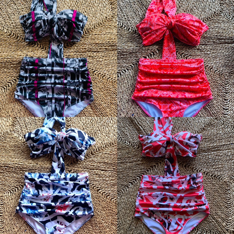 Bikini/ Đồ bơi 2 mảnh quần đùi vai chéo gọng nâng ngực kín đáo kiểu dáng Hàn Quốc trendyai