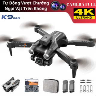 Flycam Gía Rẻ, flaycam Mini, Máy Bay Điều Khiển Từ Xa K9 Camera Kép 4K HD Cảm Biến Tự Động Tránh Chướng Ngại Vật