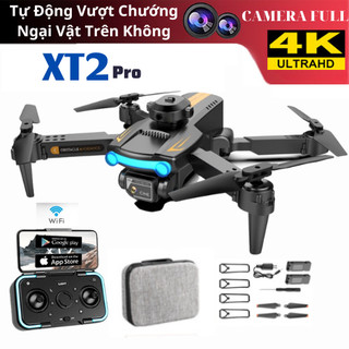 Flycam Mini, FlayCam Gía Rẻ XT2, Máy Bay Điều Khiển Từ Xa Camera Kép 4K HD Cảm Biến Tự Động Tránh Chướng Ngại Vật