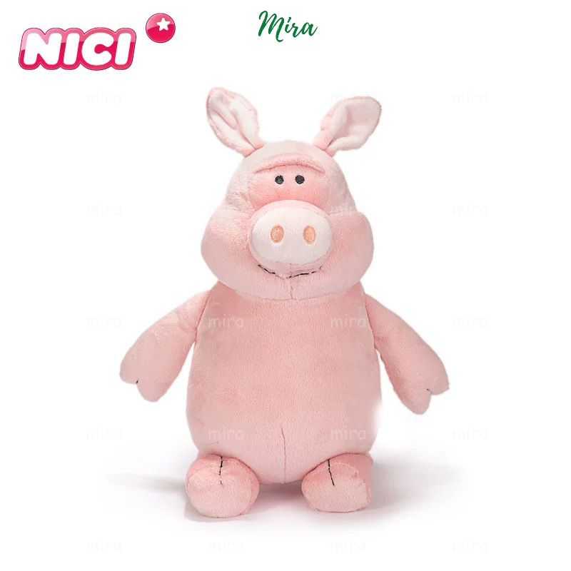 Heo Bông Piggy NICI, Gấu Bông Heo Con Búp Bê Thú Nhồi Bông Thương Hiệu NICI MIRA-GB280101