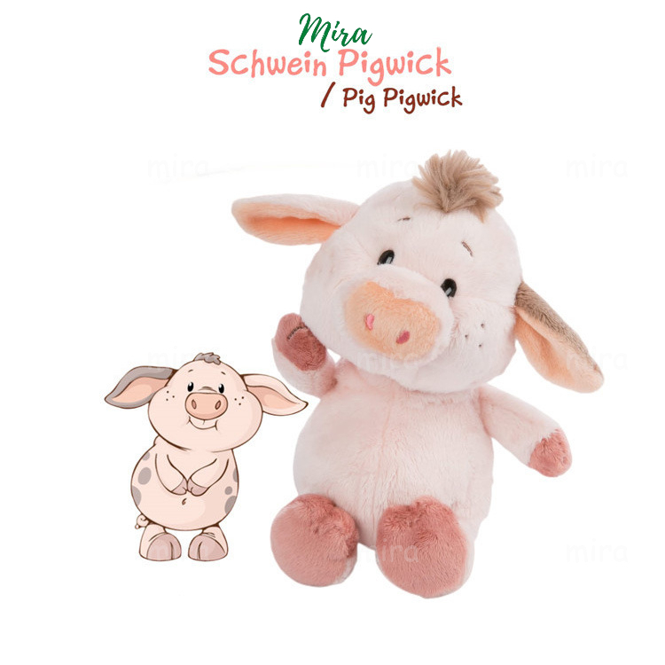 Heo Bông Piggy, Gấu Bông Pigwich Heo Con Búp Bê Thú Nhồi Bông 28cm MIRA-GB280102