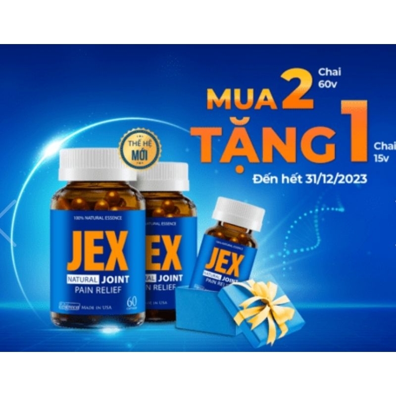 Ecogreen JEX Peptan Max giảm đau xương khớp cấp tính và mãn tính chai 60 viên