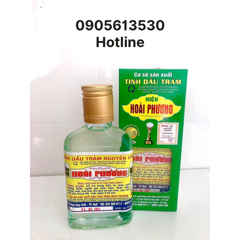 Dầu Tràm Hoài Phương- Thiên Nhiên 100%( có tem chống giả) 100ml