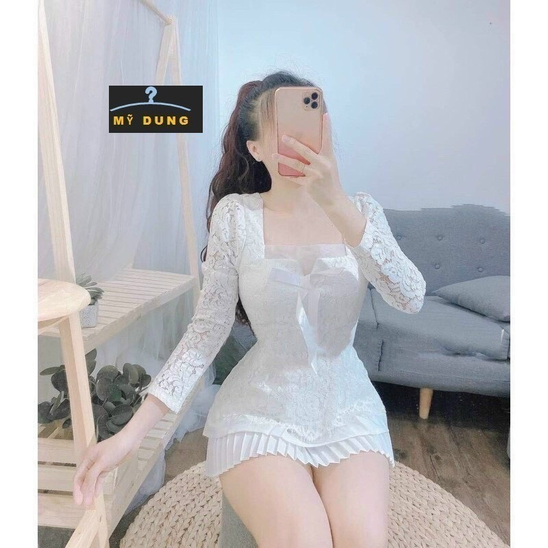 ÁO REN KIỂU CÚP NGỰC DÁNG BODY - HÀNG NHẬP LOẠI 1,FORM CHUẨN, SIÊU HÁCH DÁNG,SANG TRỌNG