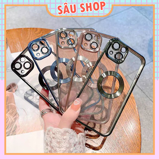 Ốp Lưng Iphone Hở Táo Viền Vuông Mạ Điện Xi Bảo Vệ Camera Cho 7plus 8plus X Xsmax 11 12 13 14 pro max promax