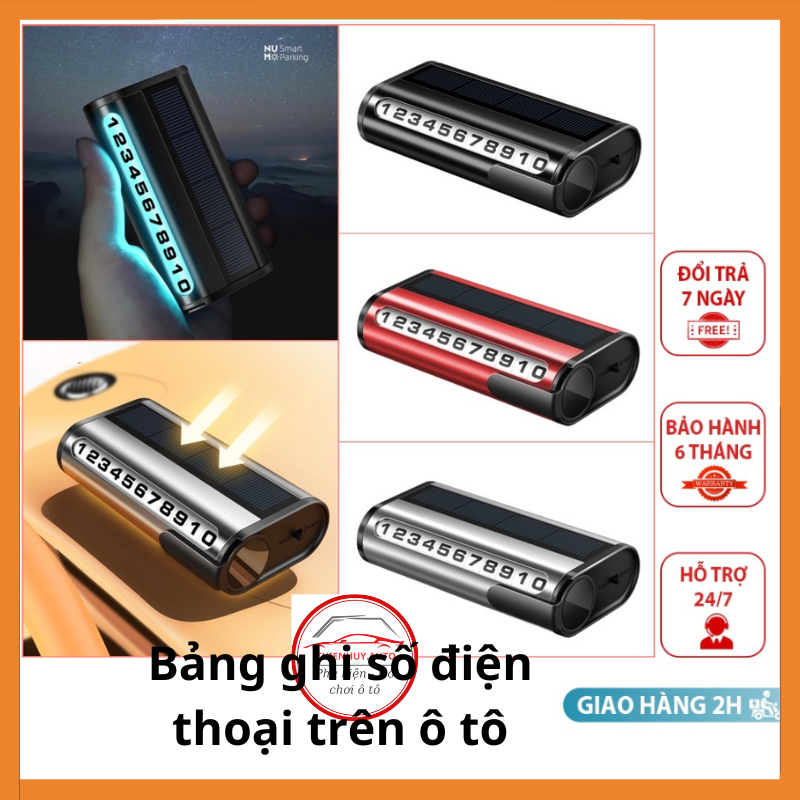 Bảng ghi số điện thoại trên ô tô, bảng thông báo số điện thoại đặt taplo ô tô xe hơi có LED cảm ứng