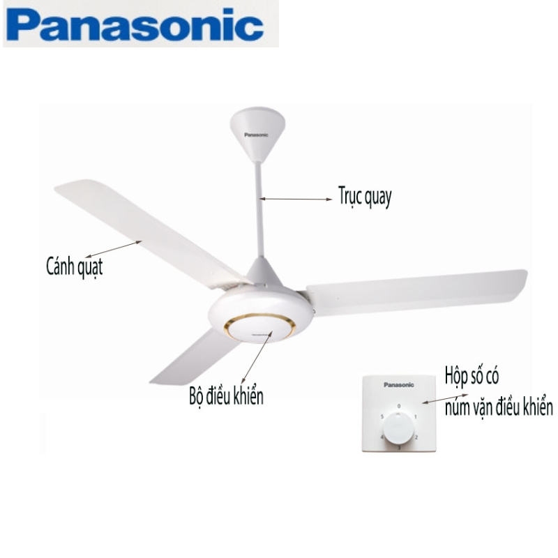 Quạt Trần Panasonic 3 cánh F-60MZ2-Hàng Chính Hãng- Bảo Hành 12 Tháng