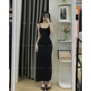 Đầm 2 dây xoè