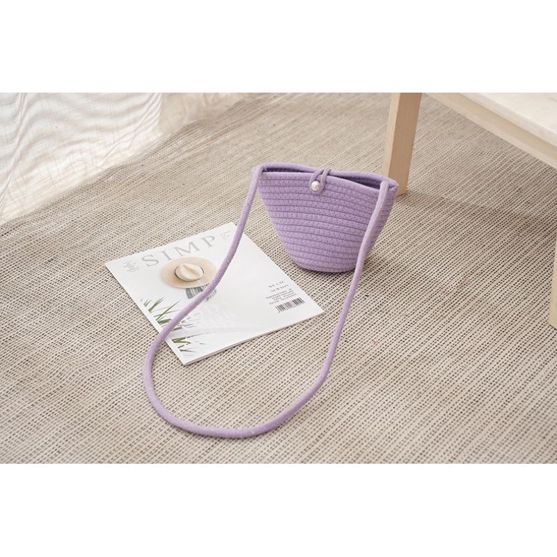 Túi Xách Dệt Mềm Mại Phong Cách Retro Thời Trang Cho Nữ