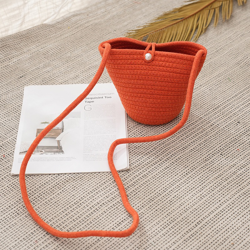 Túi Xách Dệt Mềm Mại Phong Cách Retro Thời Trang Cho Nữ