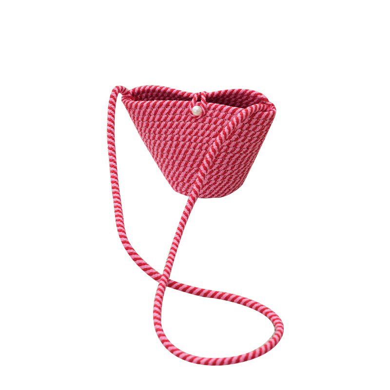 Túi Xách Dệt Mềm Mại Phong Cách Retro Thời Trang Cho Nữ